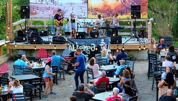 Live music and entertainment at The Backyard event venue at the Cadence Clubhouse