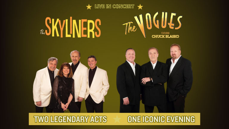 Cadence Clubhouse & CE Presents welcome The Skyliners & The Vogues performing live in concert on Friday, September 12, 2025. This event is open to all ages and will be held outdoors rain or shine.