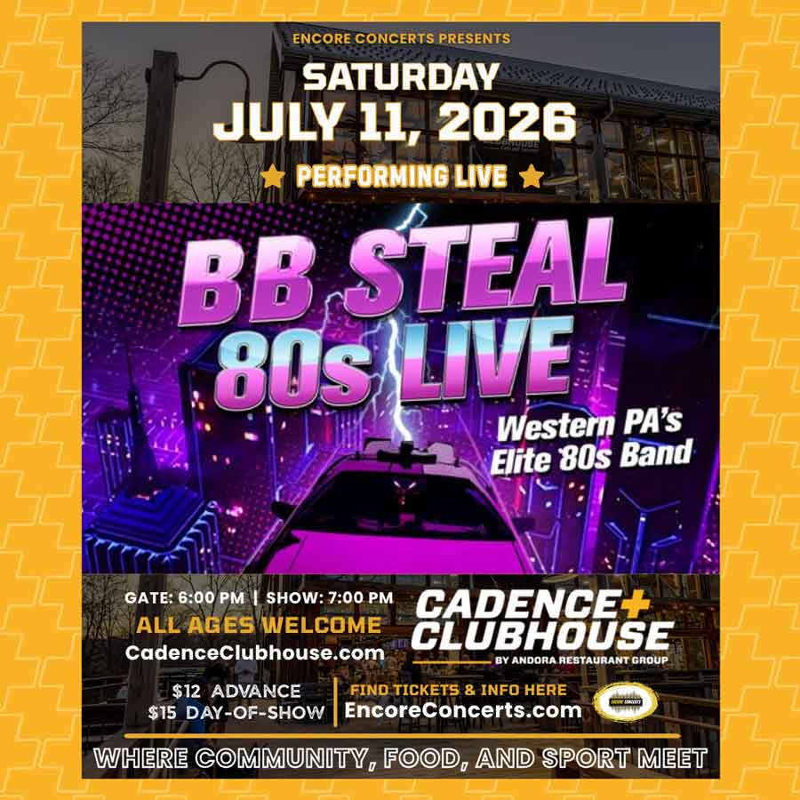 BB Steel - western PA's hostest 80's Live cover band live at Cadence Clubhouse on July 11